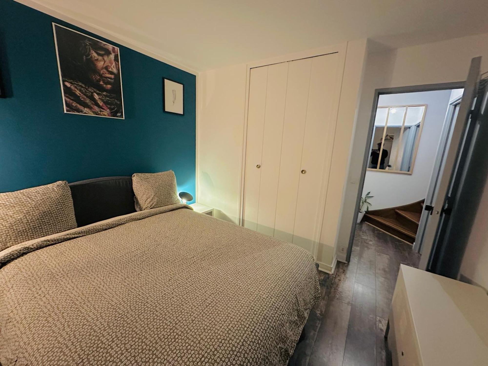 Cosy Duplex Avec Parking A Paris 19 By Immo Kit Bnb Bagian luar foto